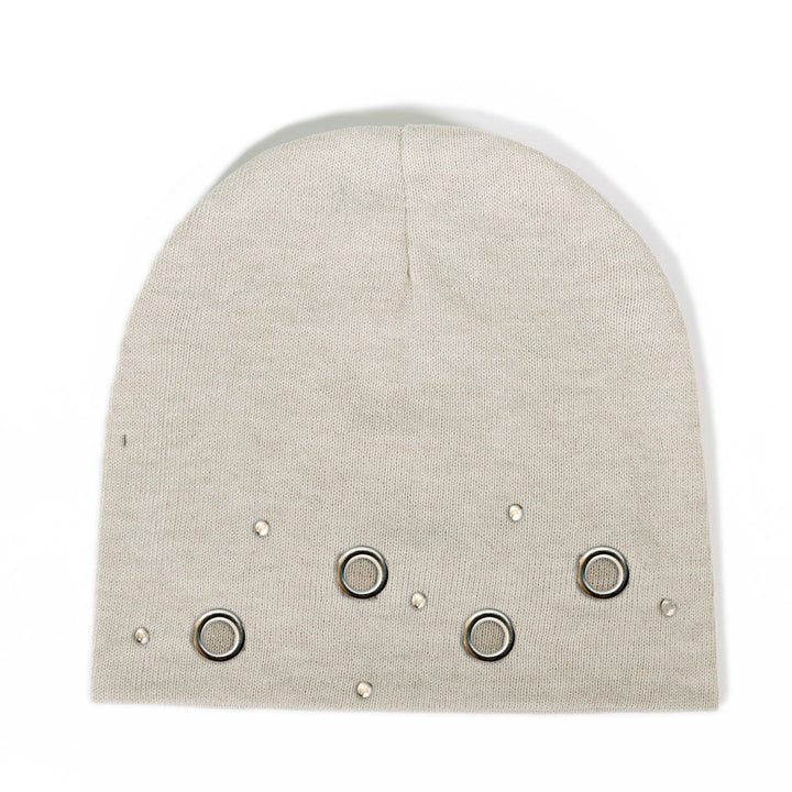 y2k-kawaii-fashion-Soft Knit Eyelet Winter Beanie-Pinky Dollz