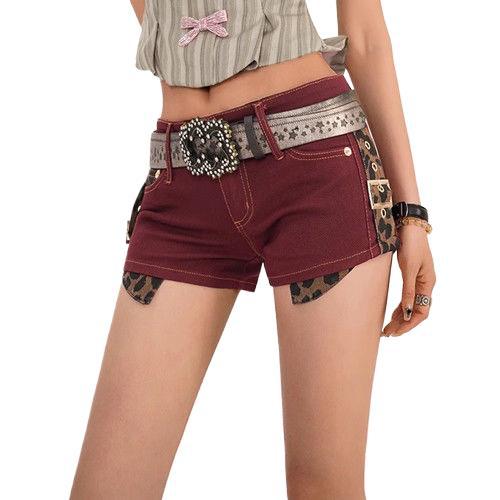 y2k-kawaii-fashion-Low Rise Micro Shorts-Pinky Dollz