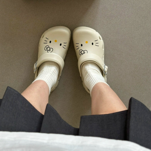 y2k-kawaii-fashion-Hello Kitty Clogs-Pinky Dollz