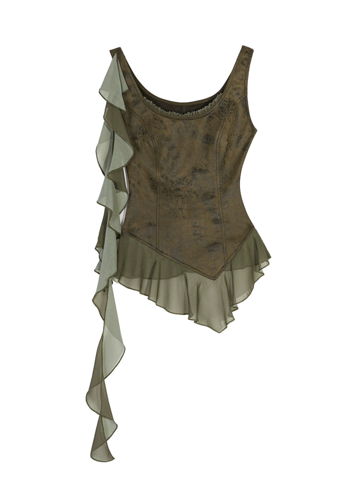 y2k-kawaii-fashion-Boho Fairycore Patchwork Mini Dress-Pinky Dollz