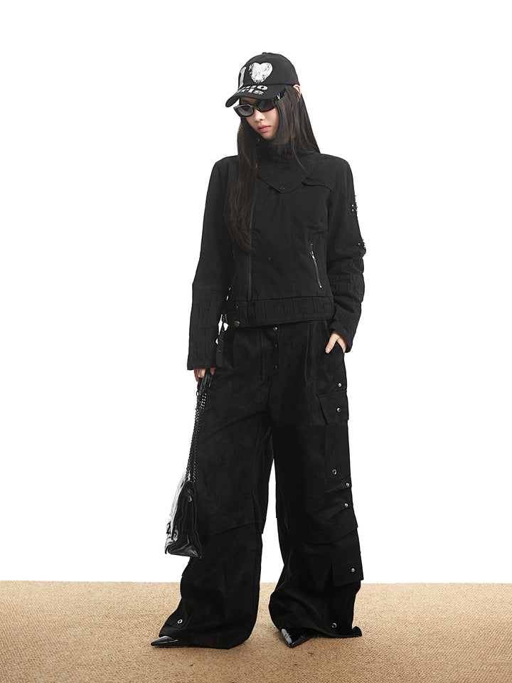 y2k-kawaii-fashion-Military Cargo Jacket-Pinky Dollz