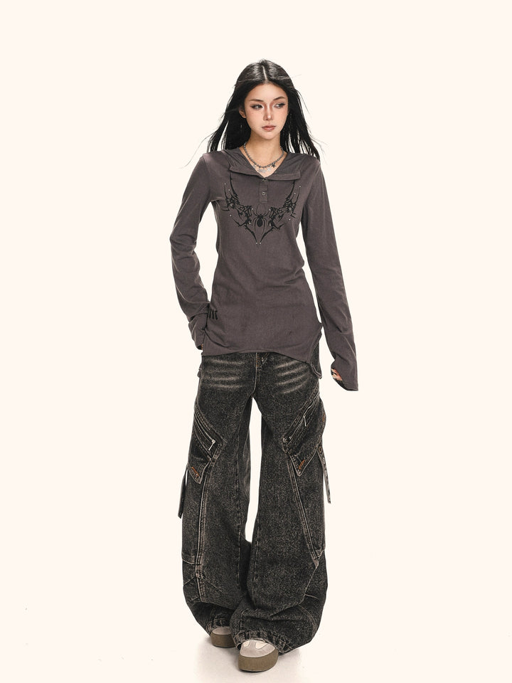 y2k-kawaii-fashion-Y2K Hooded Top-Pinky Dollz