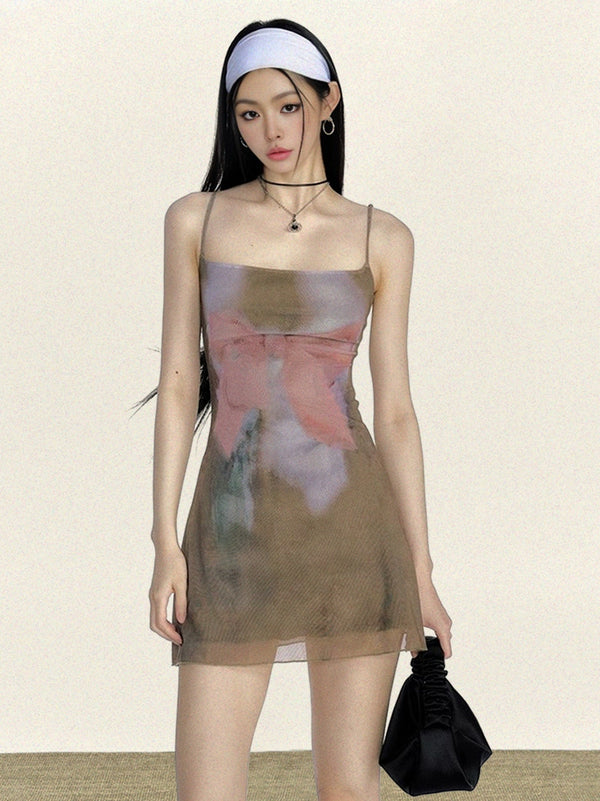 y2k-kawaii-fashion-Ethereal Mesh Watercolor Slip Dress-Pinky Dollz