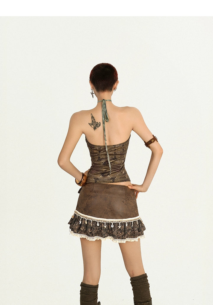 y2k-kawaii-fashion-Halter Lace Mesh Top-Pinky Dollz