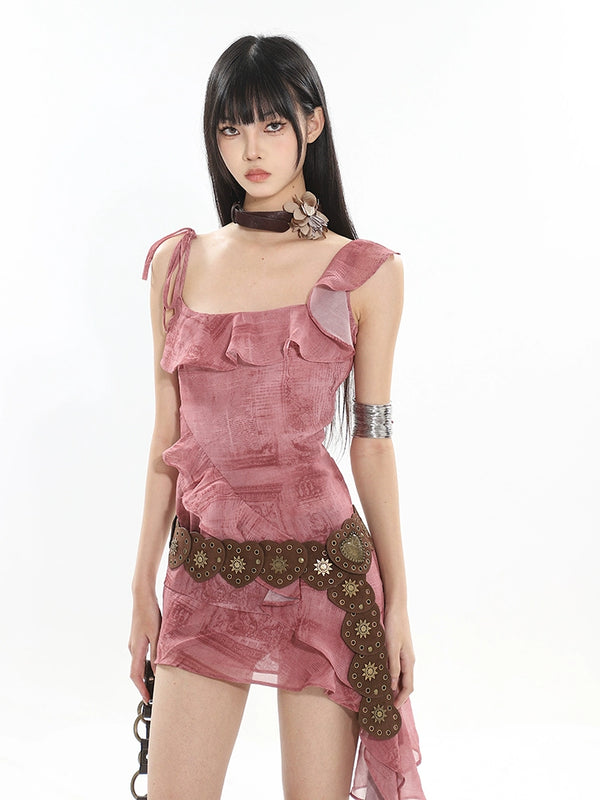 y2k-kawaii-fashion-Sheer Layered Mini Dress-Pinky Dollz