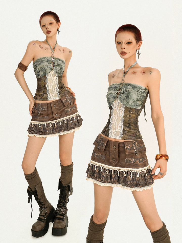 y2k-kawaii-fashion-Halter Lace Mesh Top-Pinky Dollz