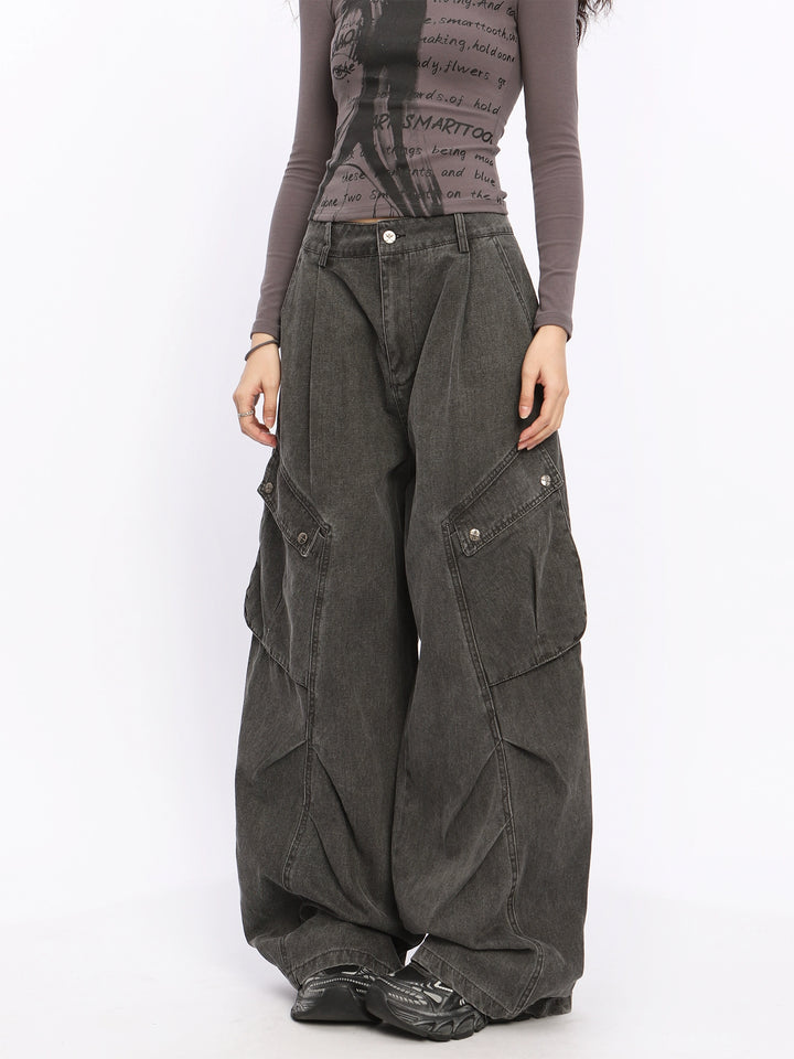 y2k-kawaii-fashion-Loose Cargo Pants-Pinky Dollz