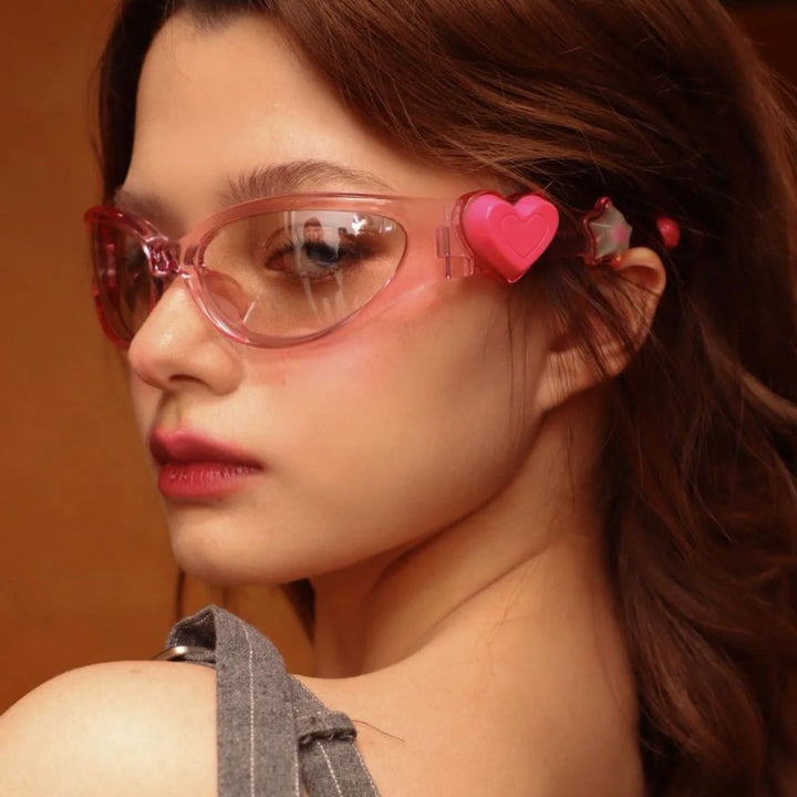 y2k-kawaii-fashion-Heart Jelly Sunglasses-Pinky Dollz