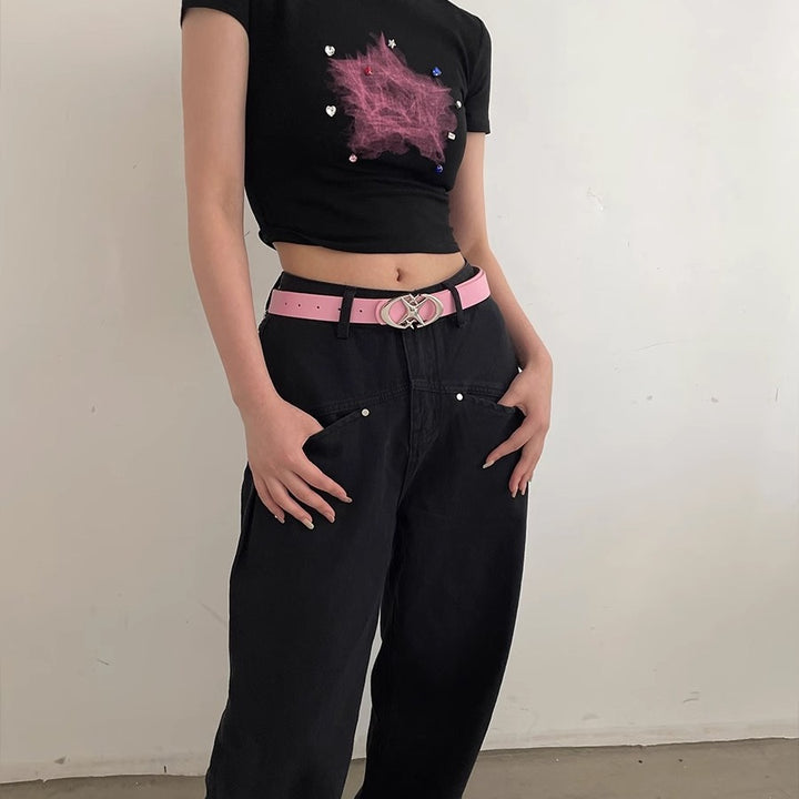 y2k-kawaii-fashion-Y2K Buckle Belt-Pinky Dollz