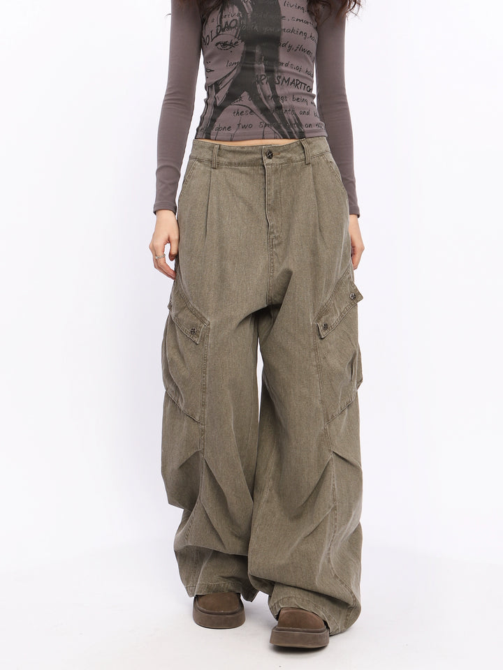 y2k-kawaii-fashion-Loose Cargo Pants-Pinky Dollz