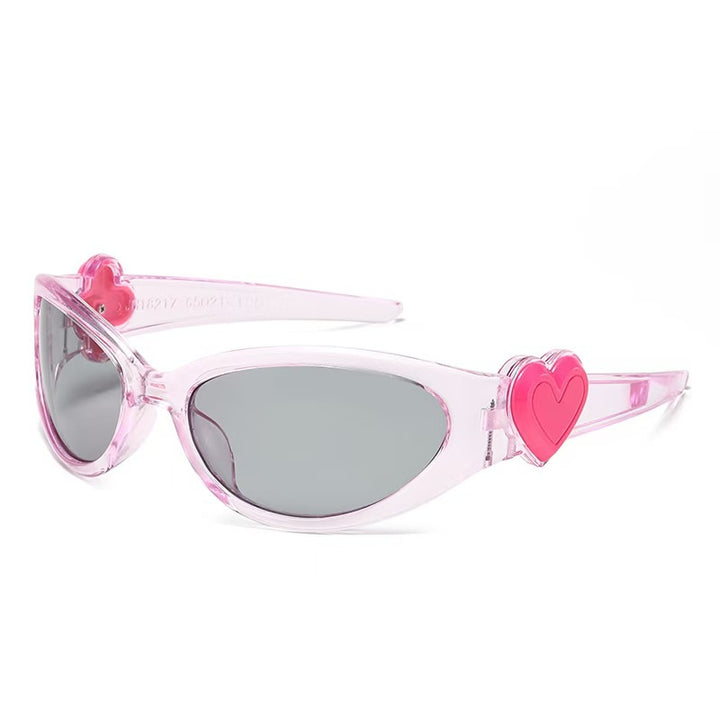 y2k-kawaii-fashion-Heart Jelly Sunglasses-Pinky Dollz