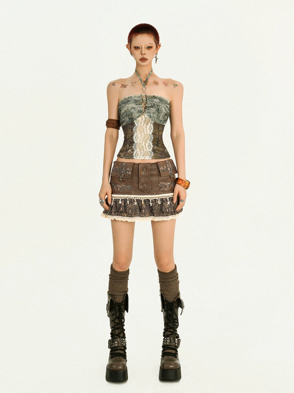 y2k-kawaii-fashion-Halter Lace Mesh Top-Pinky Dollz