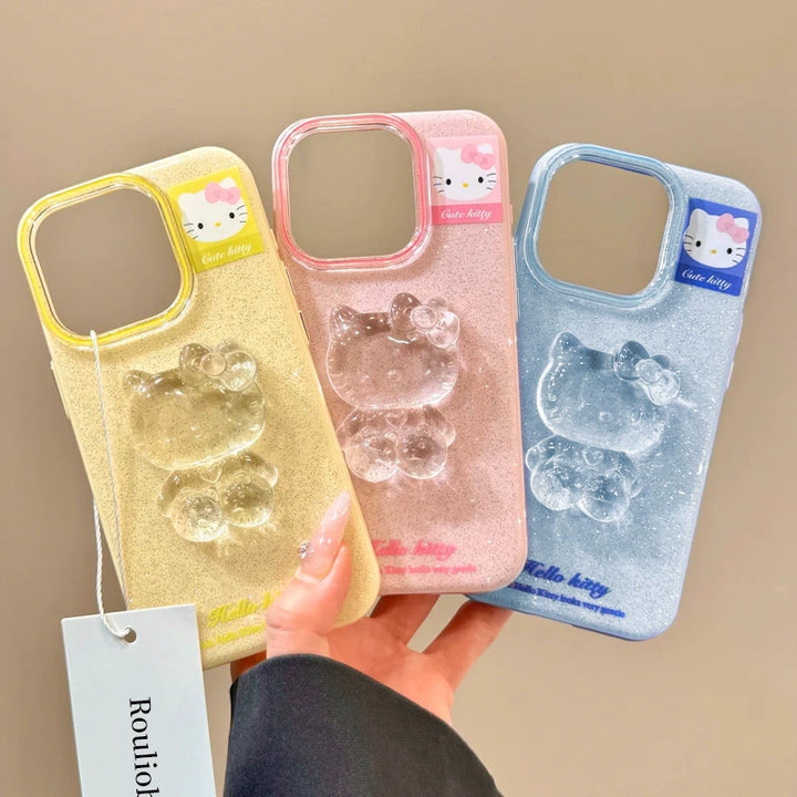 y2k-kawaii-fashion-Hello Kitty 3D Jelly iPhone Case-Pinky Dollz