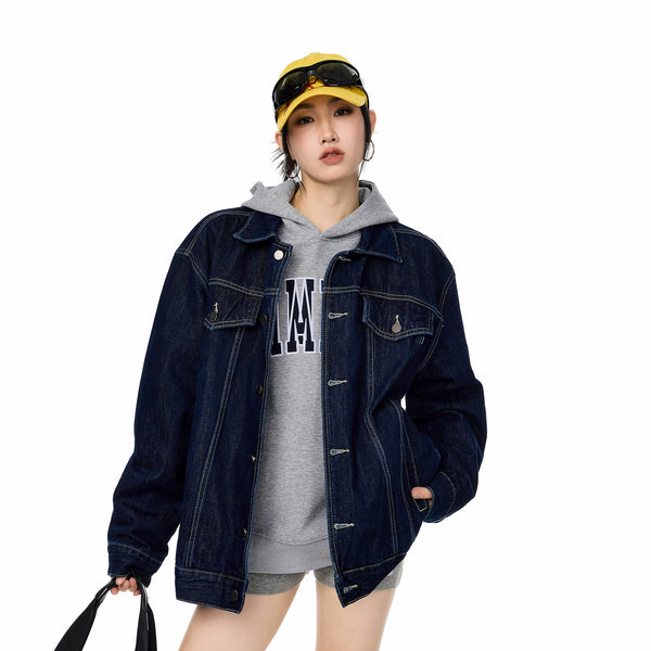 y2k-kawaii-fashion-Retro Denim Jacket-Pinky Dollz