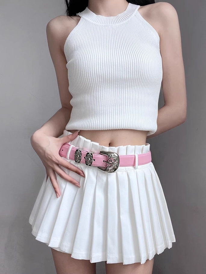 y2k-kawaii-fashion-Cowboy Buckle Belt-Pinky Dollz