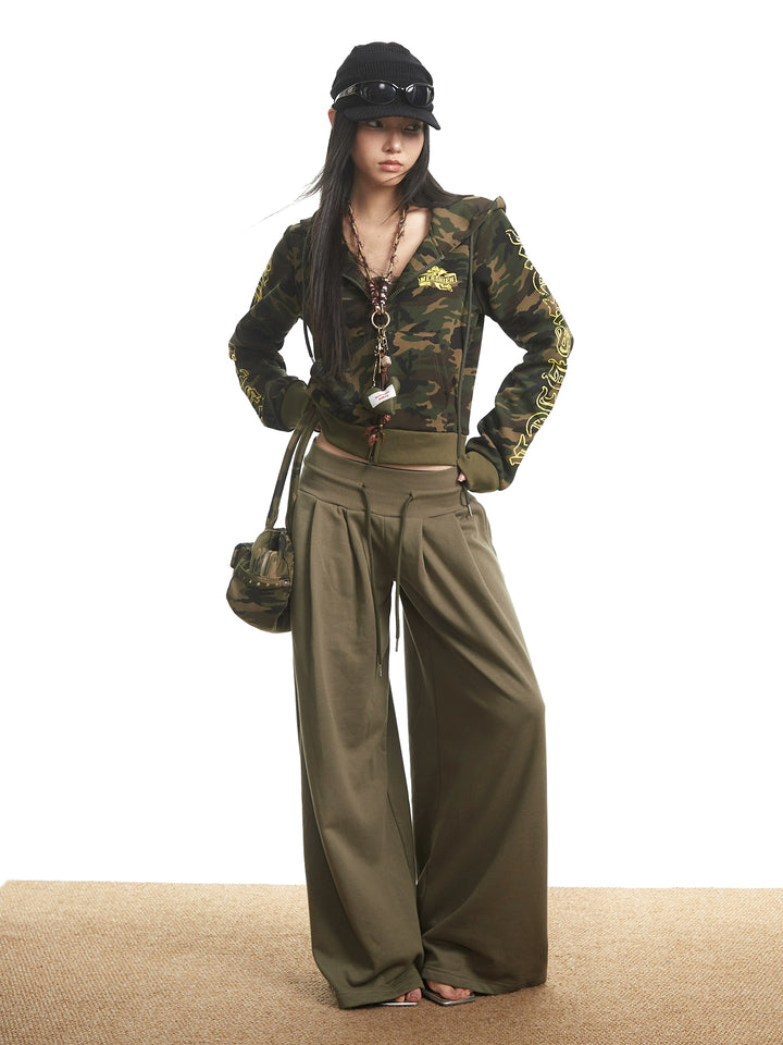 y2k-kawaii-fashion-Camo Zip Hoodie-Pinky Dollz