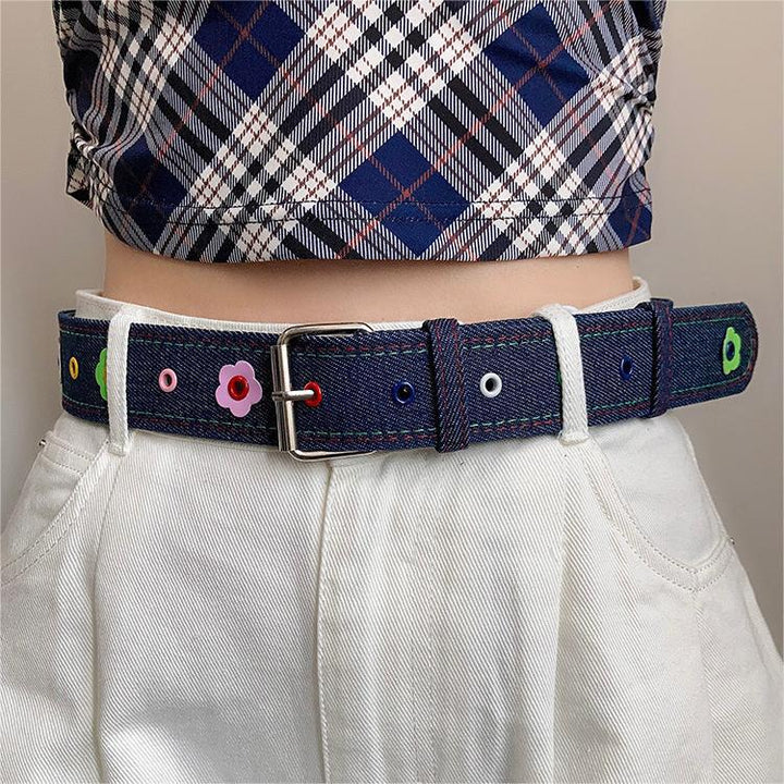 y2k-kawaii-fashion-Plaid Print Belt-Pinky Dollz
