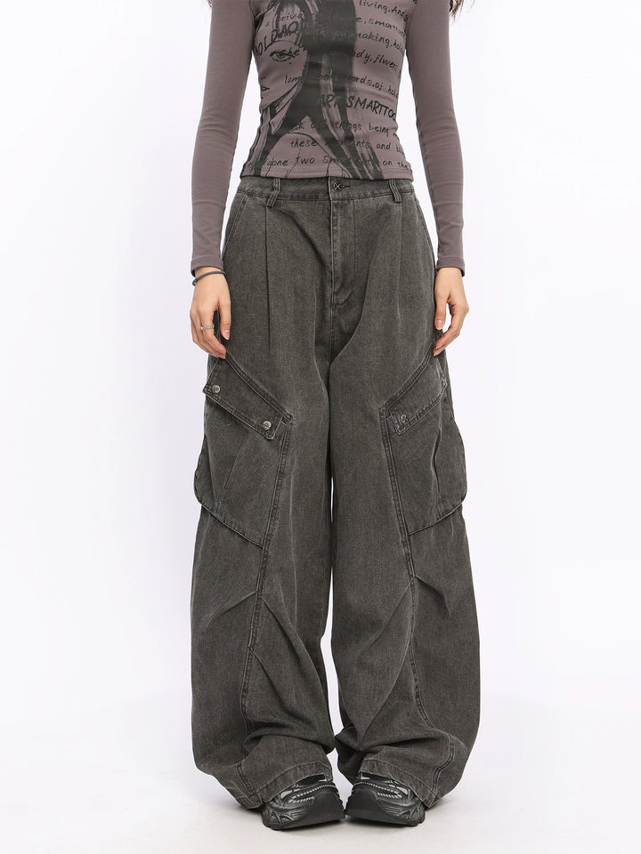 y2k-kawaii-fashion-Loose Cargo Pants-Pinky Dollz