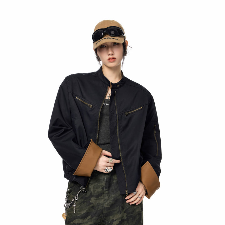 y2k-kawaii-fashion-Moto Zip Jacket-Pinky Dollz