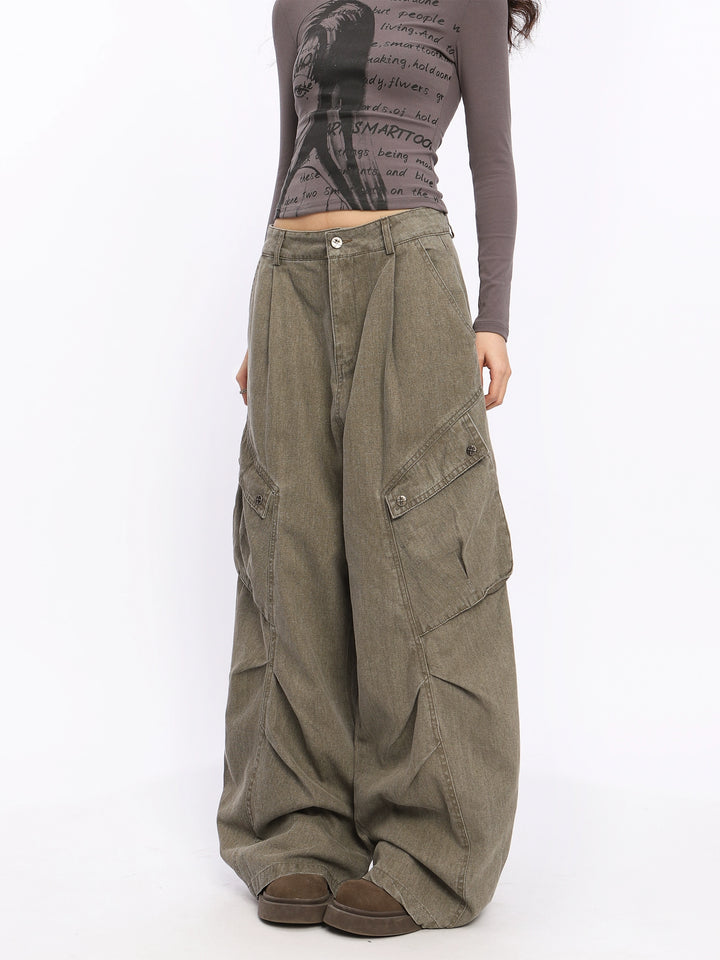 y2k-kawaii-fashion-Loose Cargo Pants-Pinky Dollz