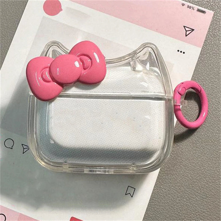 y2k-kawaii-fashion-Hello Kitty Bow Airpod Case-Pinky Dollz