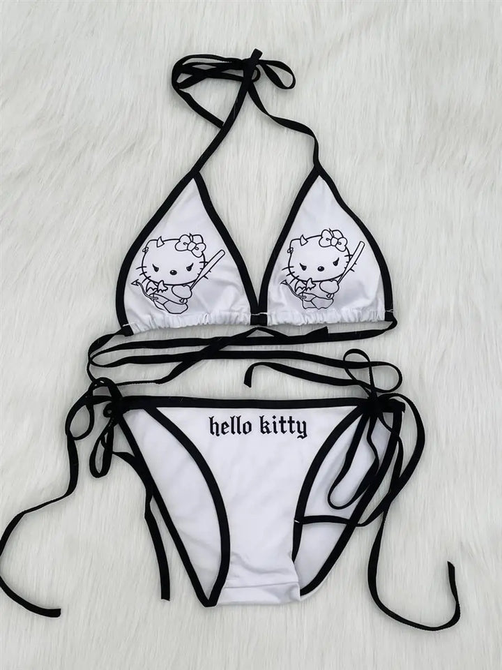 y2k-kawaii-fashion-Hello Kitty Bikini-Pinky Dollz
