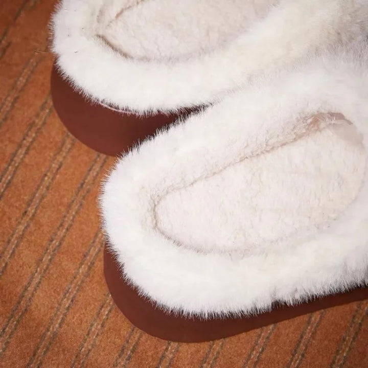 y2k-kawaii-fashion-Hello Kitty Fur Slip On Shoe-Pinky Dollz