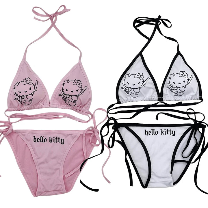 y2k-kawaii-fashion-Hello Kitty Bikini-Pinky Dollz