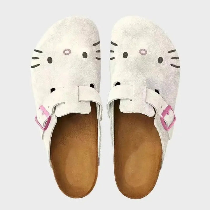 y2k-kawaii-fashion-Hello Kitty Slip On Shoes-Pinky Dollz