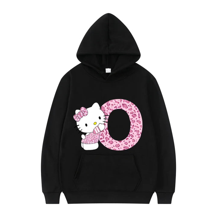 y2k-kawaii-fashion-Hello Kitty Initials Letter Hoodie-Pinky Dollz