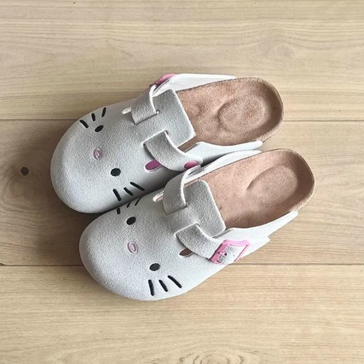 y2k-kawaii-fashion-Hello Kitty Slip On Shoes-Pinky Dollz