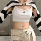 y2k-kawaii-fashion-Y2K Strip Knit Crop Top--Pinky Dollz