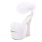 y2k-kawaii-fashion-Fluffy Platform Heel Sandal-White 17cm-34-Pinky Dollz