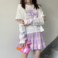 y2k-kawaii-fashion-Y2K Anime Top-White-S-Pinky Dollz