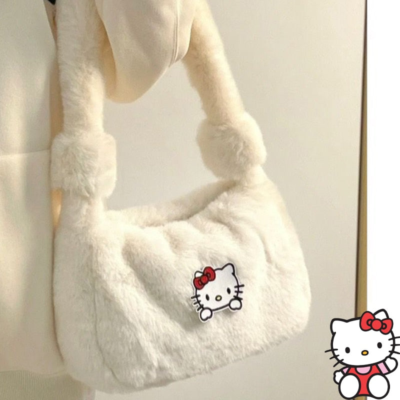 y2k-kawaii-fashion-Sanrio Plushie Handbag--Pinky Dollz