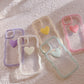 y2k-kawaii-fashion-Candy Love Heart Wave iPhone Case--Pinky Dollz
