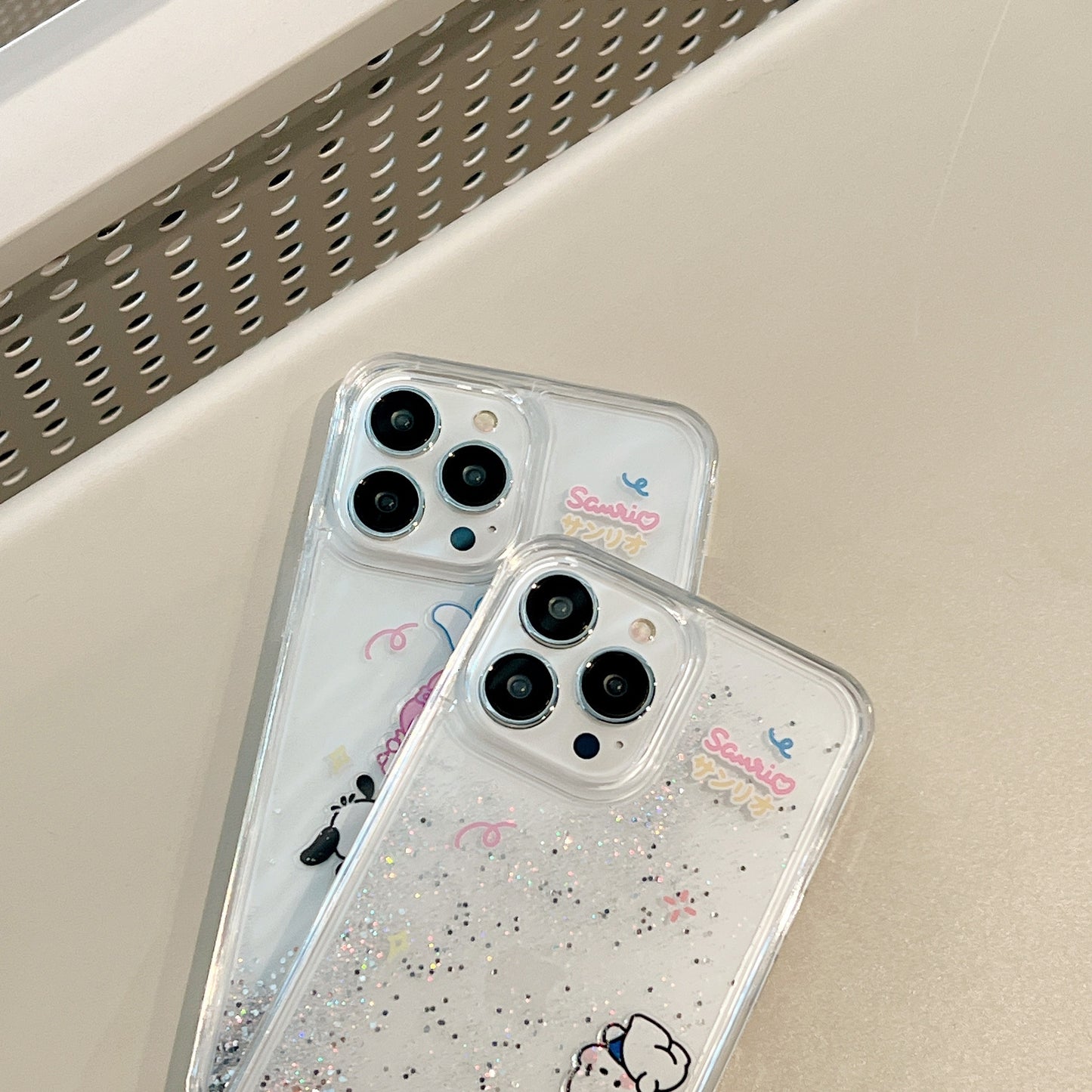 y2k-kawaii-fashion-Sanrio Clear iPhone Case--Pinky Dollz