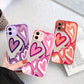 y2k-kawaii-fashion-Matte Love Heart iPhone Case--Pinky Dollz