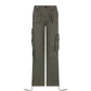 y2k-kawaii-fashion-Y2K Grey Cargo Pants--Pinky Dollz