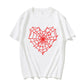 y2k-kawaii-fashion-Heart Web T Shirt-White Red-M-Pinky Dollz