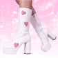 y2k-kawaii-fashion-BRATZ HEART BOOTIES--Pinky Dollz