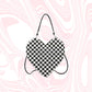y2k-kawaii-fashion-Checkered Heart Handbag--Pinky Dollz