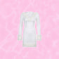 y2k-kawaii-fashion-Fur Trim Hooded Dress--Pinky Dollz