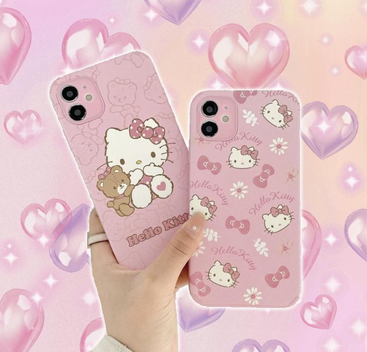 y2k-kawaii-fashion-Hello Kitty iPhone Case--Pinky Dollz