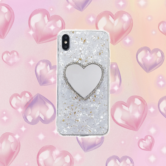 y2k-kawaii-fashion-Mirror Pearl iPhone Case--Pinky Dollz