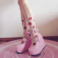 y2k-kawaii-fashion-Lolita Heart Wedges--Pinky Dollz