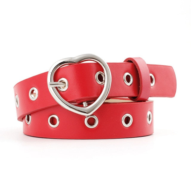 y2k-kawaii-fashion-Y2K Heart Belt with Chain-Red-100cm-Pinky Dollz
