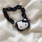 y2k-kawaii-fashion-Black Hello Kitty AirPod Case--Pinky Dollz