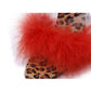 y2k-kawaii-fashion-Fluffy Leopard Heeled Slippers--Pinky Dollz