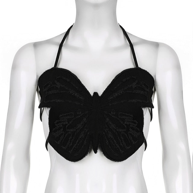 y2k-kawaii-fashion-Backless Butterfly Top--Pinky Dollz